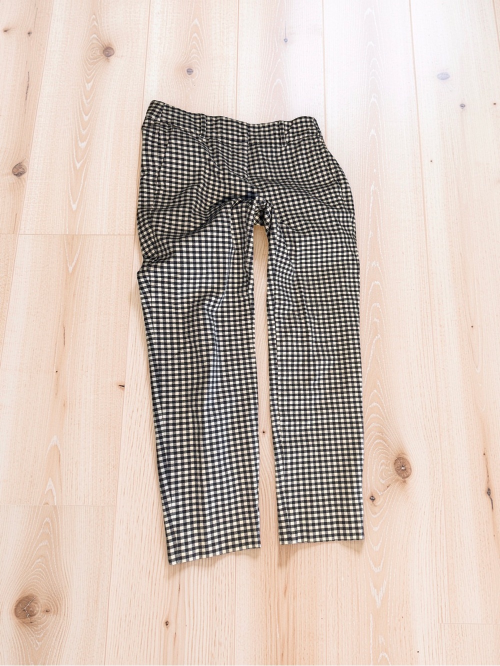 J. Crew Blue & White Gingham Skinny Pants